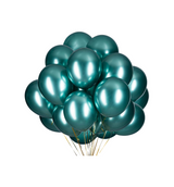 balloon 25pc metallic aqua