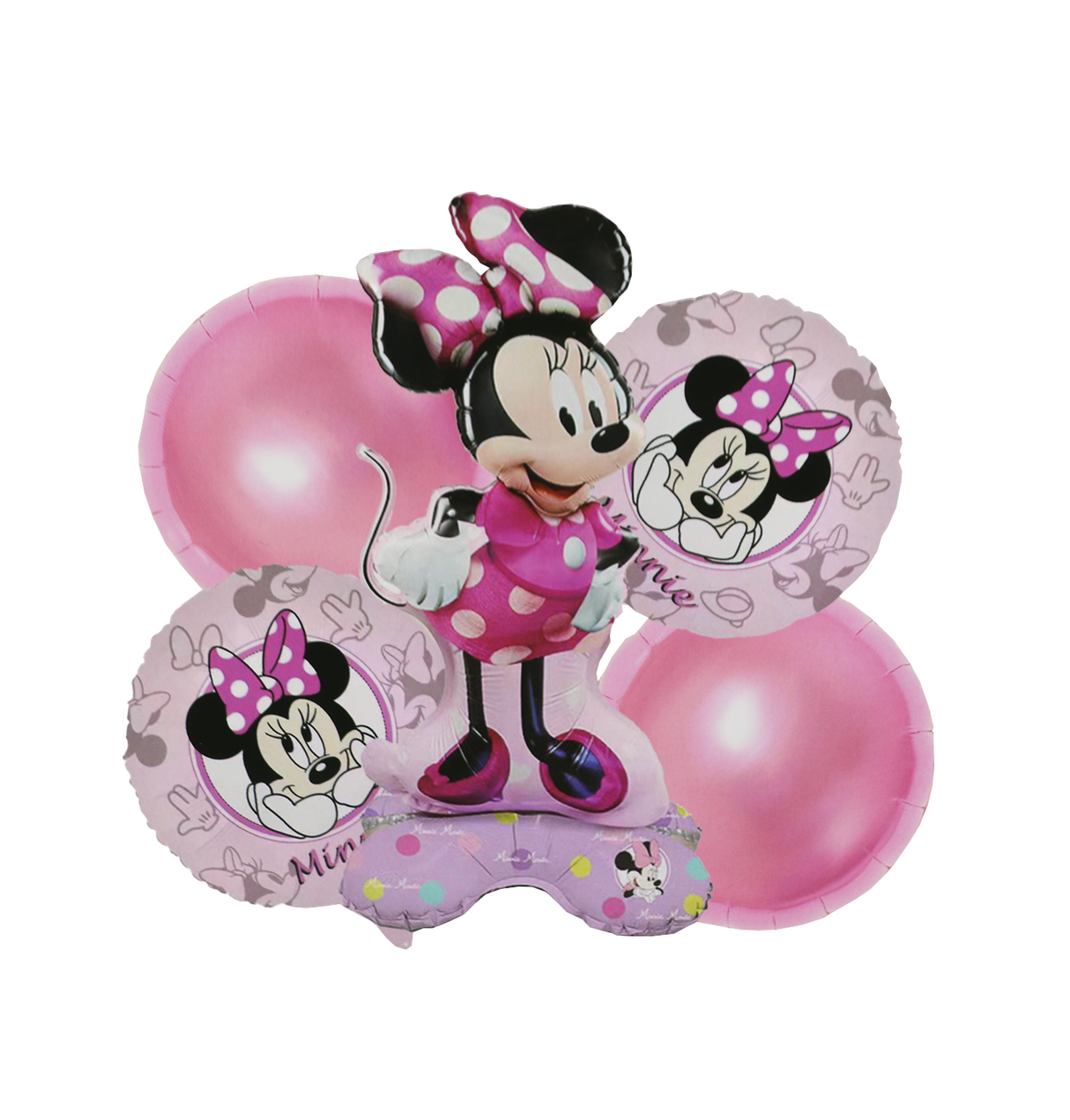 foil balloon 5pc minnie mouse for girls