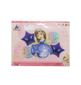 foil balloon 5pc sofia for girls