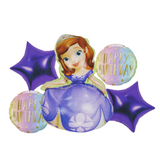 foil balloon 5pc sofia for girls