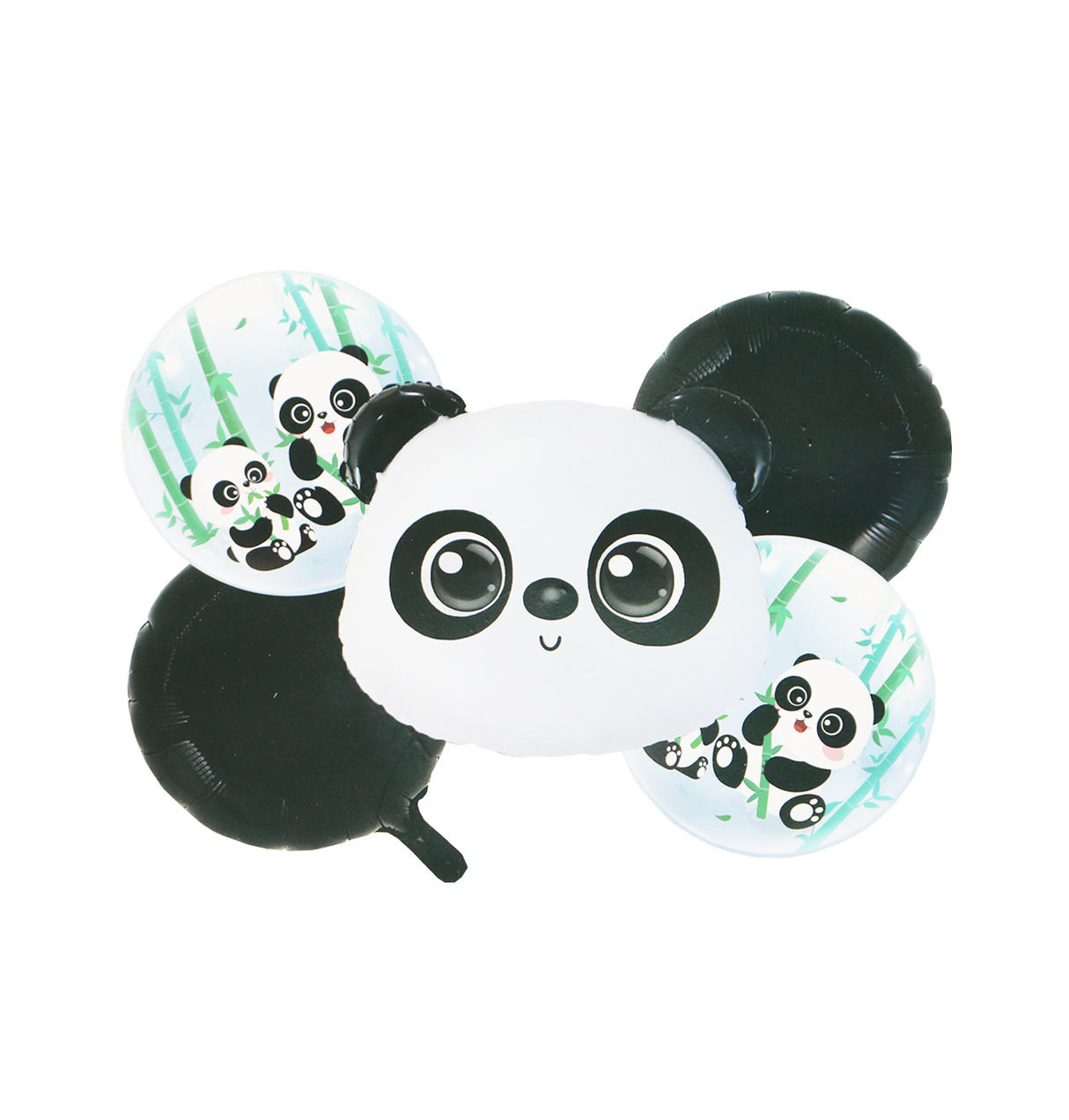 foil balloon 5pc panda for boys