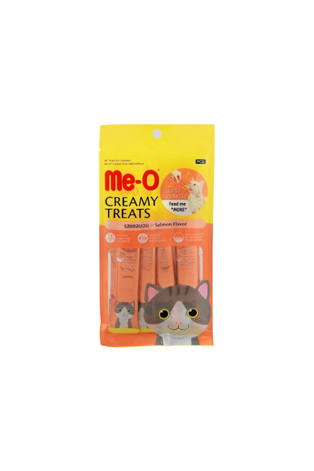 me-o cat food creamy treats salmon 60g