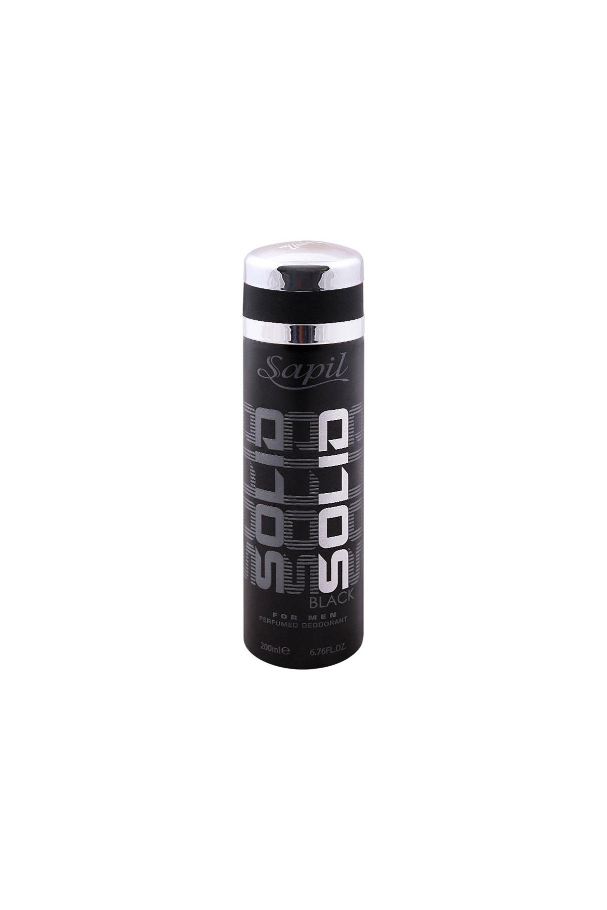 sapil solid black deodorant body spray 200ml for men