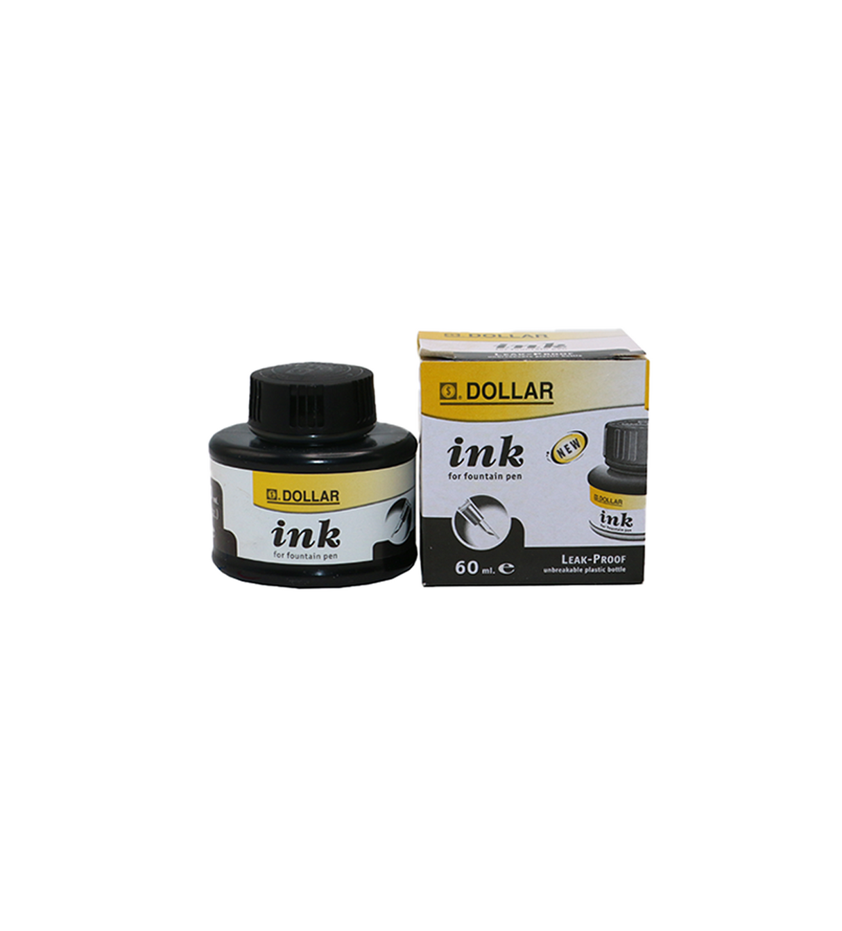 dollar fountain pen ink pot black 60ml