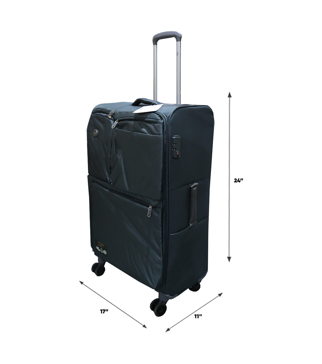 goby luggage trolley travel bag 2 handle 24" china d806