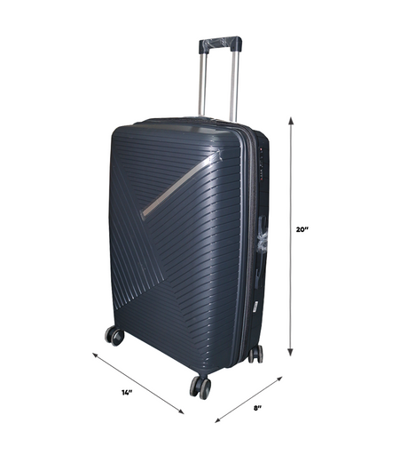 fiber luggage trolley travel bag 2 handle 20" china d808