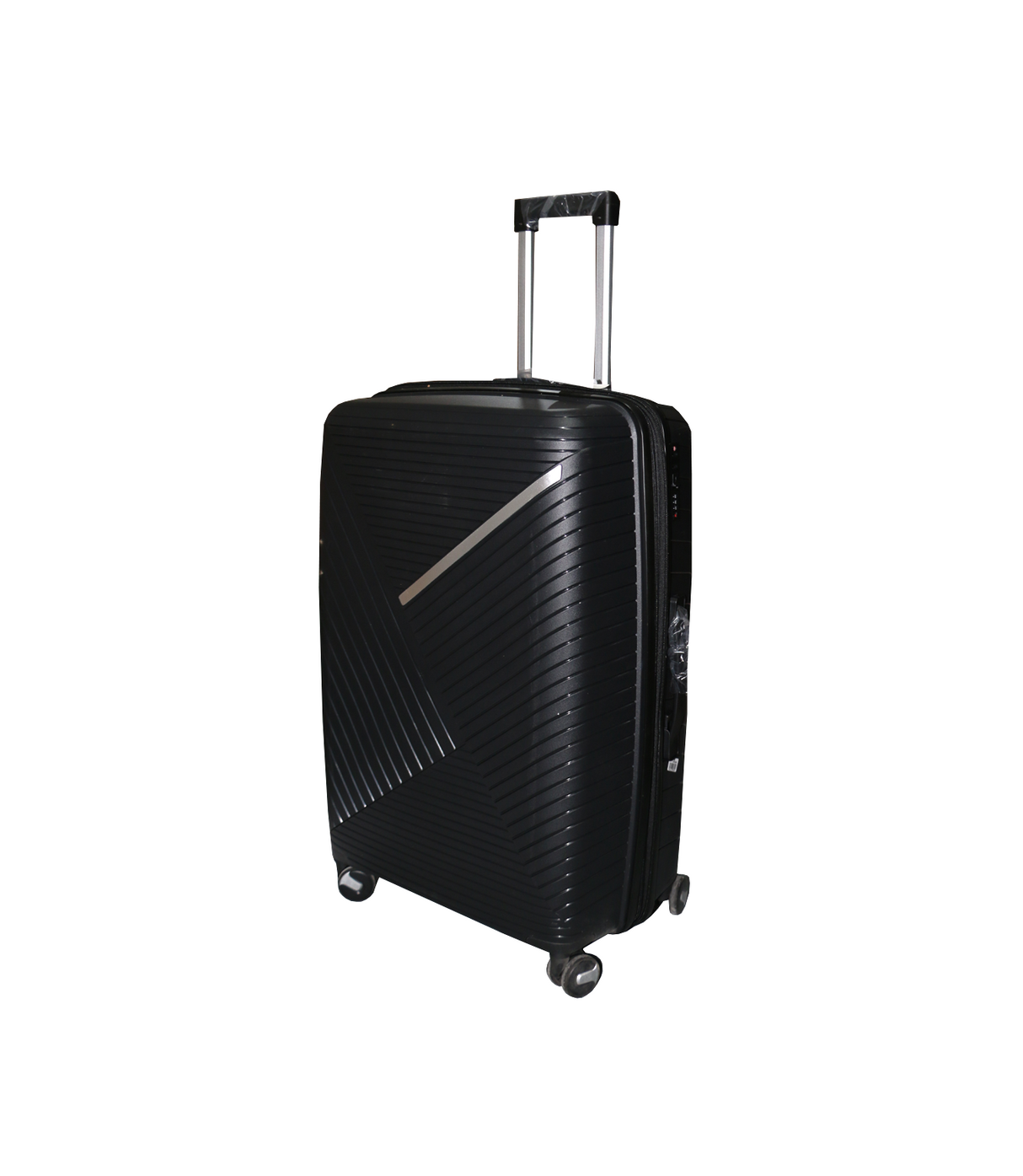 fiber luggage trolley travel bag 2 handle 24" china d809