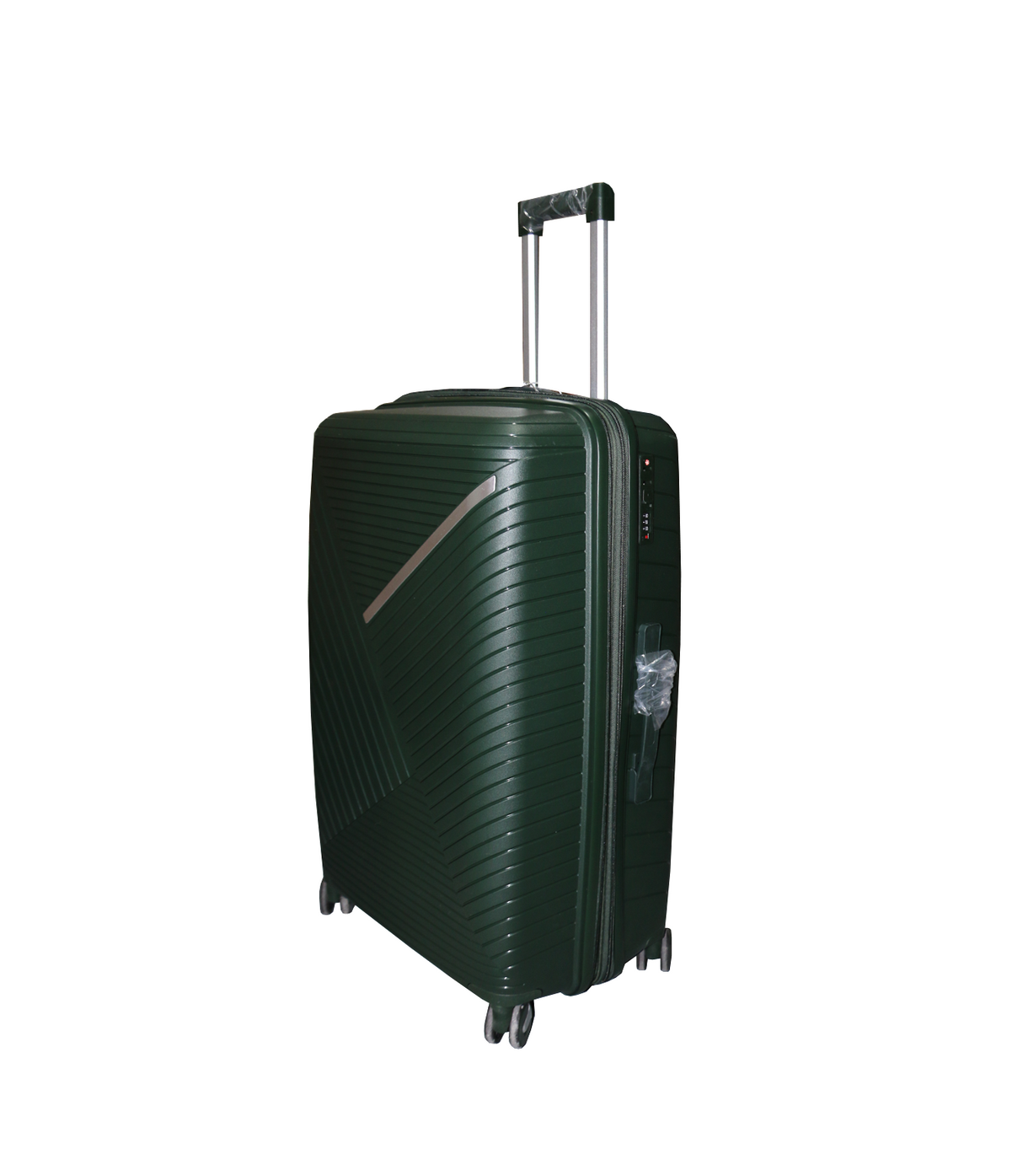 fiber luggage trolley travel bag 2 handle 24" china d809