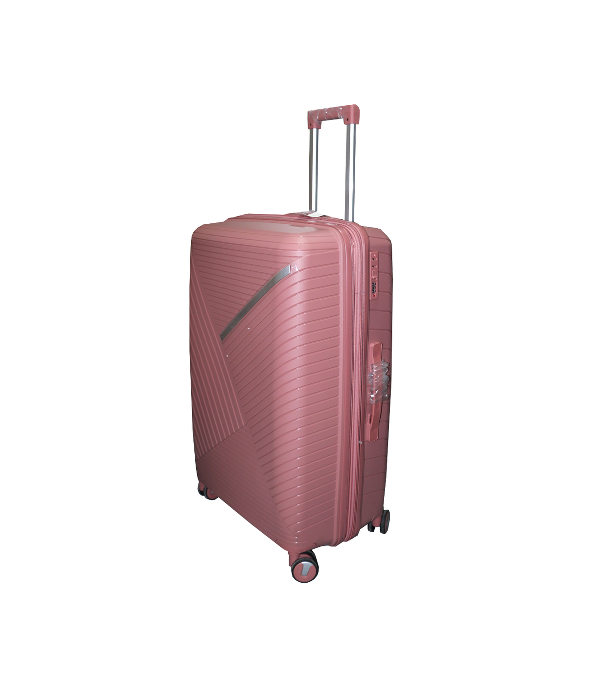 fiber luggage trolley travel bag 2 handle 24" china d809