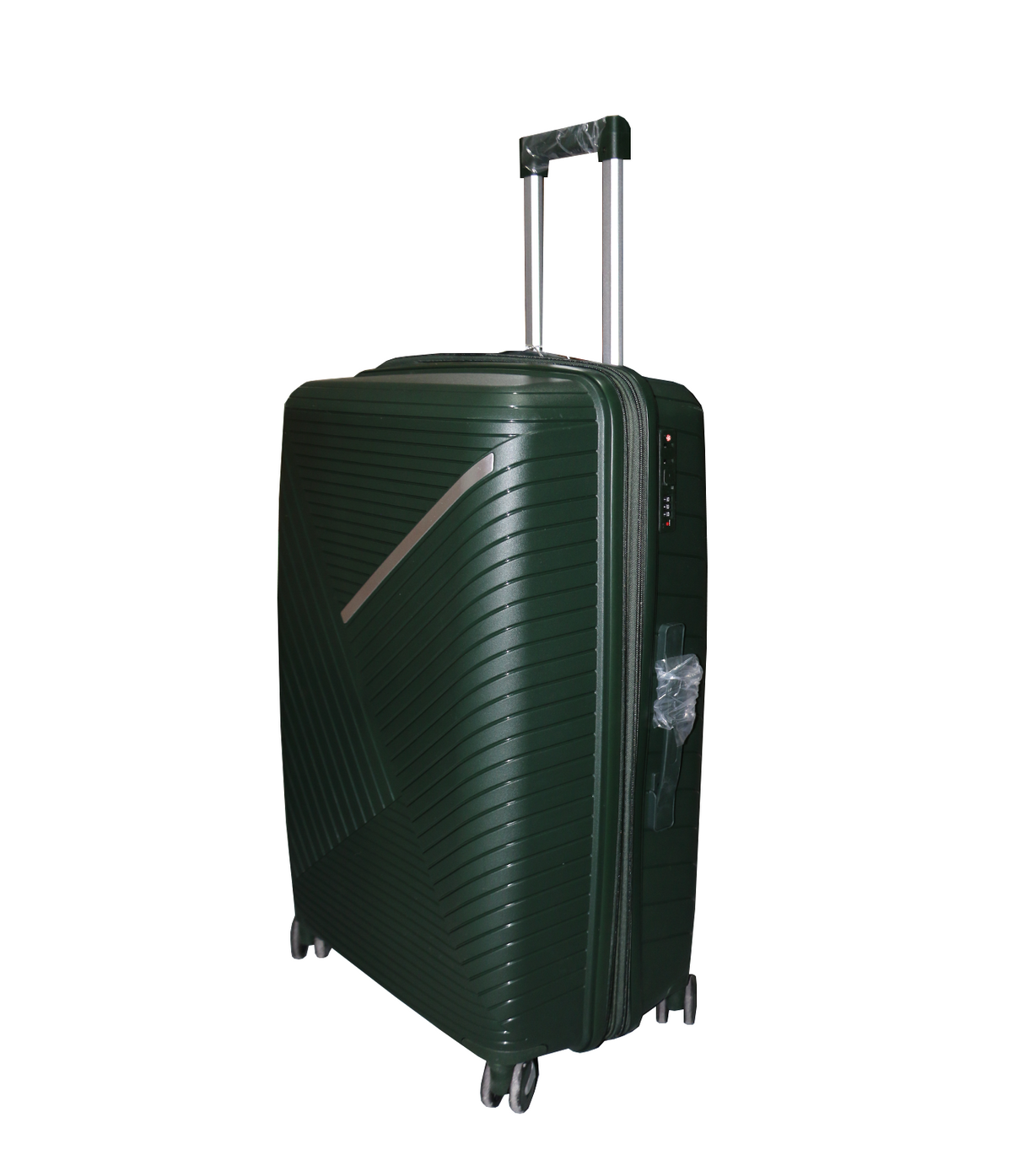 fiber luggage trolley travel bag 2 handle 28" china d810