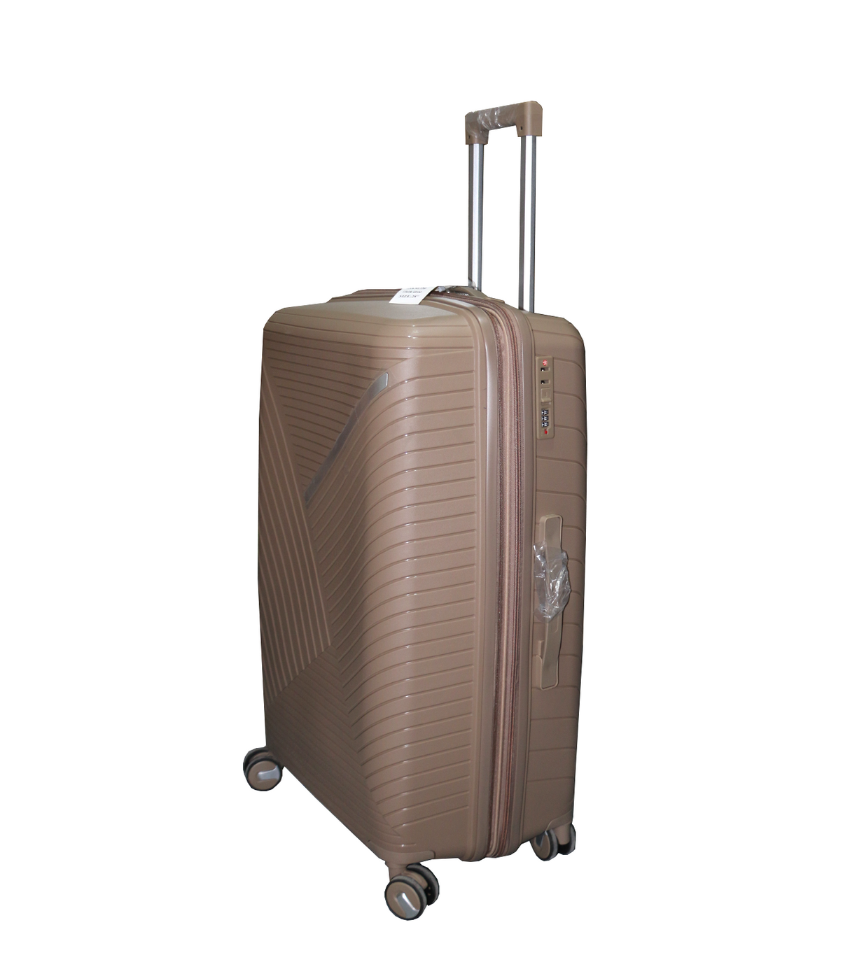 fiber luggage trolley travel bag 2 handle 28" china d810