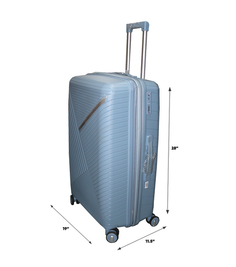 fiber luggage trolley travel bag 2 handle 28" china d810