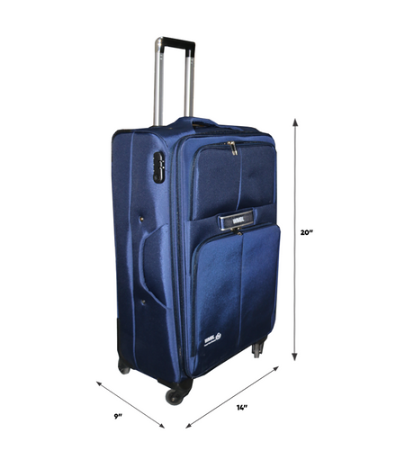 wmbl luggage trolley travel bag 3 handle 20'' china d817