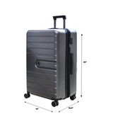 fiber luggage trolley travel bag 2 handle 24" china 499b