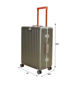 fiber luggage trolley suitcase 23.5" china