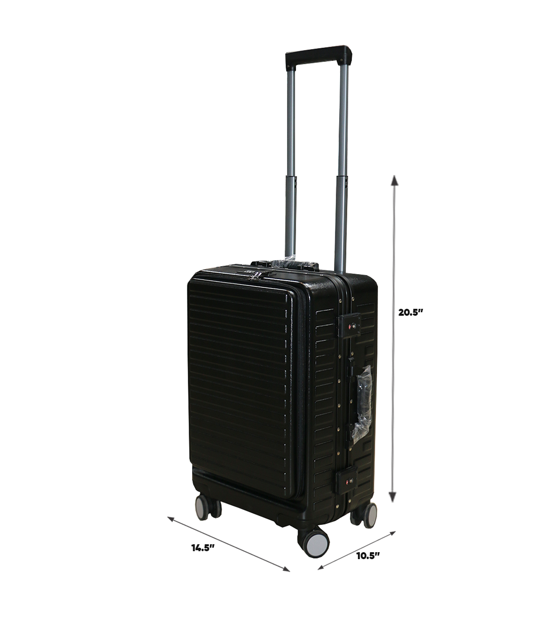 fiber luggage trolley suitcase 20.5" china