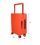 fiber luggage trolley suitcase 19.5" china