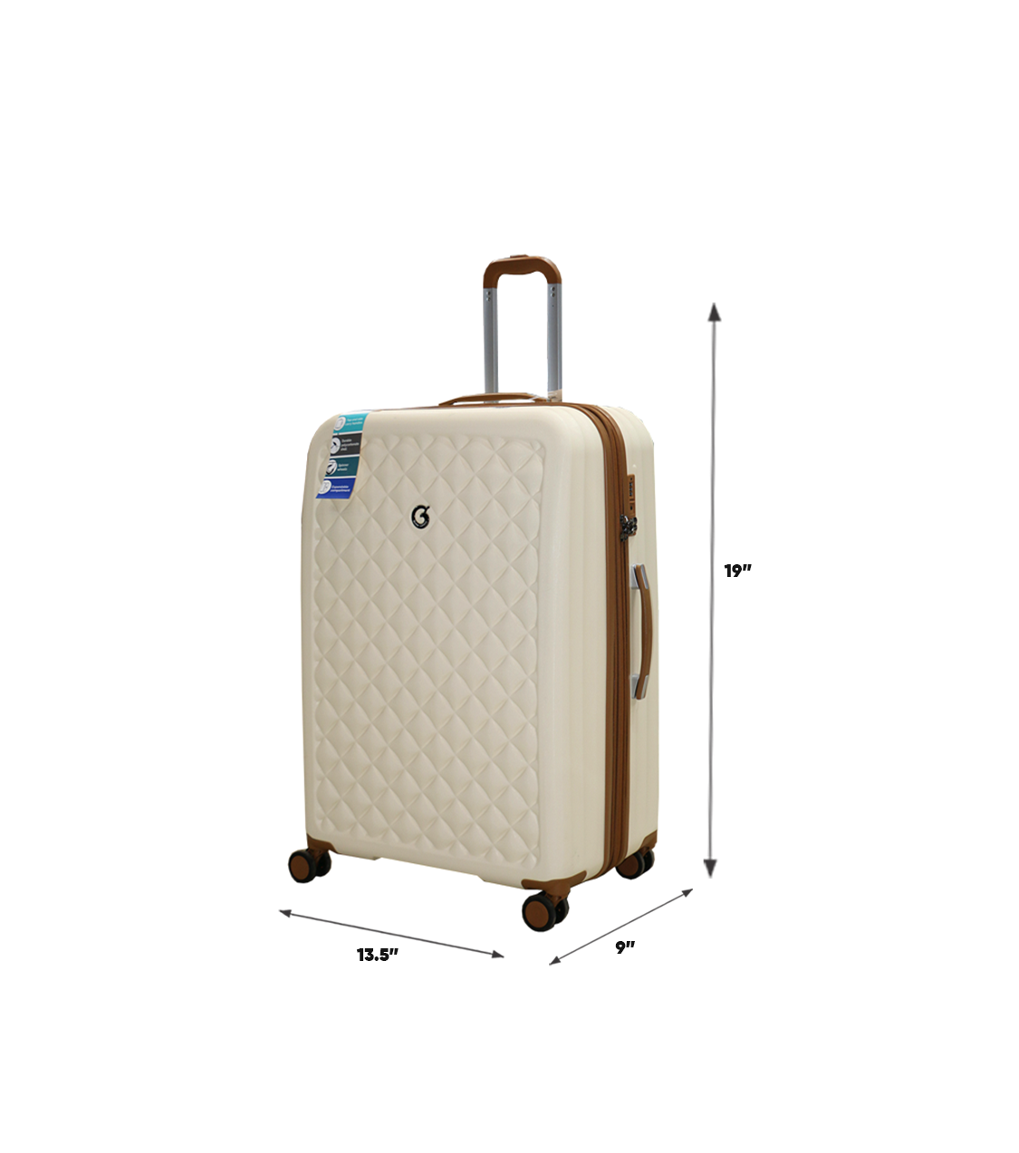 goby luggage trolley travel bag 2 handle 20" china 3603