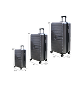 fiber luggage trolley travel bag set china 499b