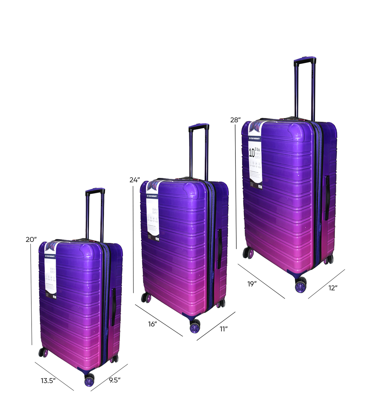 ifly luggage trolley travel bag set china d080