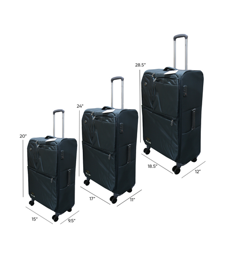 goby luggage trolley travel bag set china d098