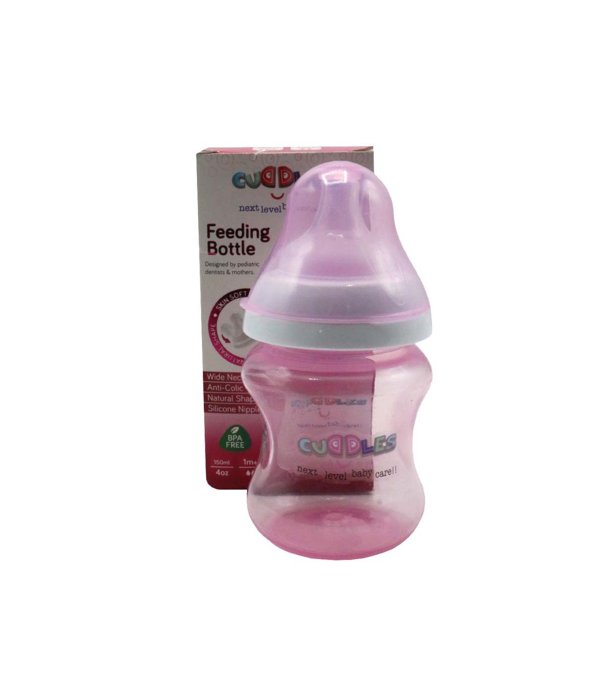 cuddles feeder pink 150ml cfbp001/02