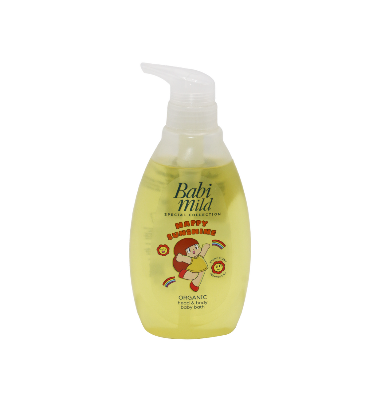 babi mild head & body baby bath organic 380ml