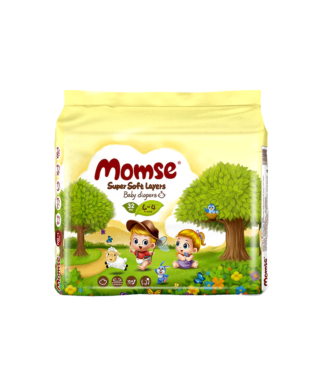 momse diaper economy pack l-4 32pc