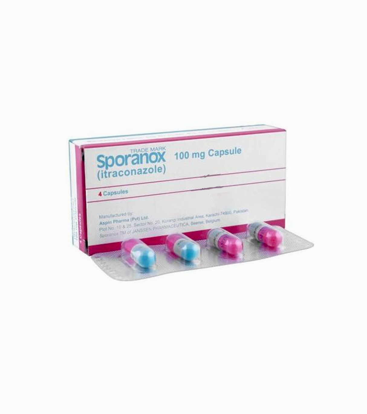 cap sporanox 100mg 4s