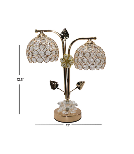 fancy table lamp with led light 13.5"x12" china d624