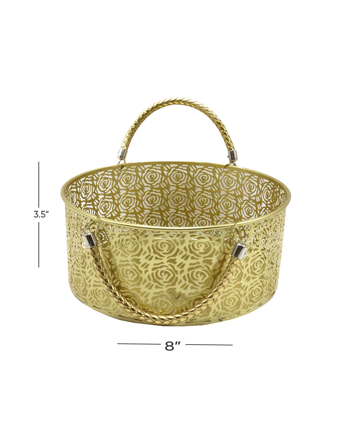 metal decorative basket round china d639