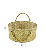 metal decorative basket round china d639