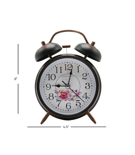 table clock alarm 6"x4.5 d668-3