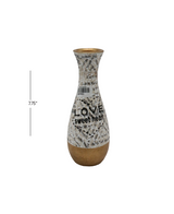 mud vase 7.75''h china d851