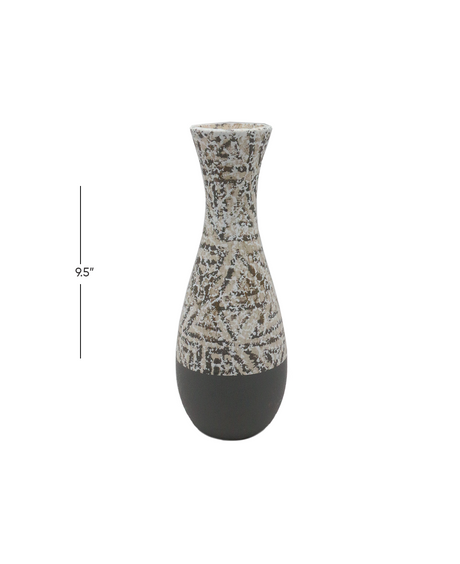 mud vase 9.5''h china d869