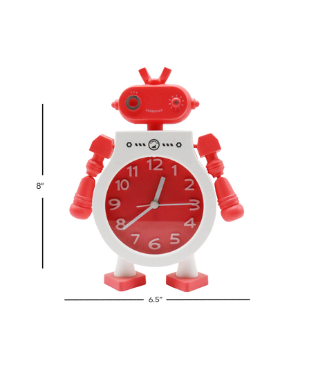 table clock robot 8"x6.5" d212