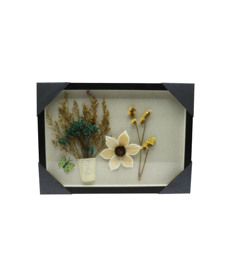 hand made dry flower frame 11"x17" china d178