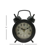 table clock metal 7.5"x5" d-15-2