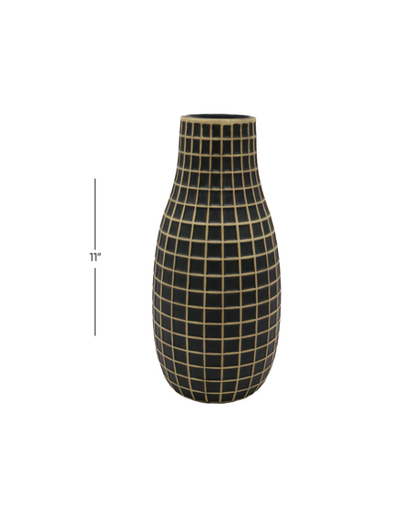 ceramic vase 11''h china d665