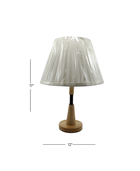 table lamp wood 17"x12" china d754