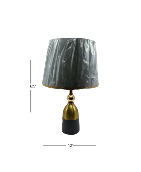 table lamp metal 17.5"x10 china d756