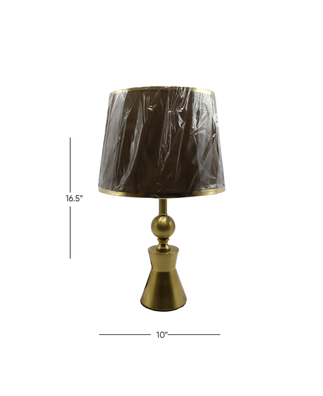 table lamp metal 16.5"x10" china d758