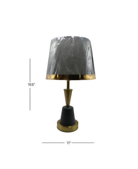 table lamp metal 19.5"x11" china d767