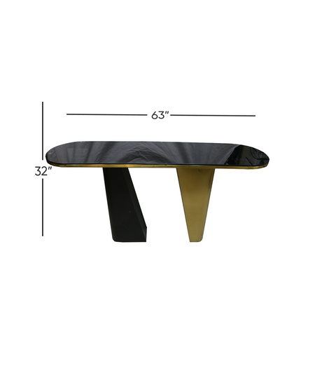 console table metal black&golden 32"x63" china s932 d937