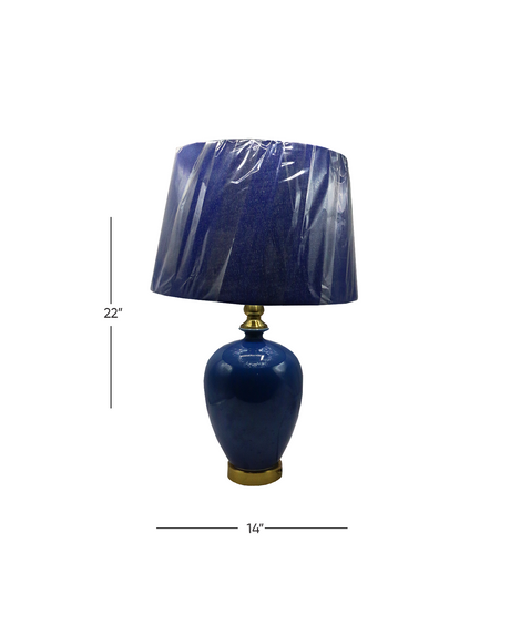 table lamp ceramic 22''x14'' china d270