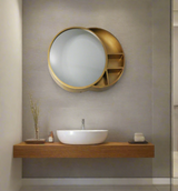 wall decoration mirror & shelf 20''x26'' china d786