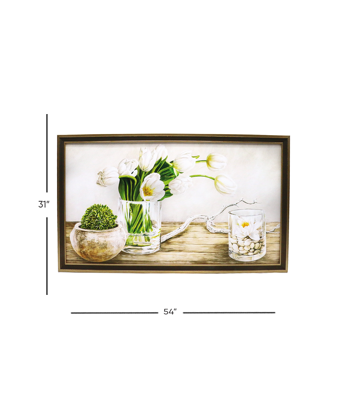 printed card frame scenery 31x54cm china d852