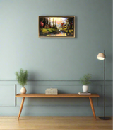 printed card frame scenery 31x54cm china d852