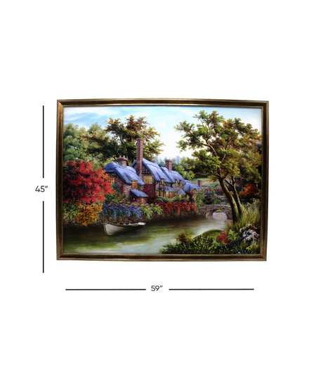 printed card frame scenery 59x45cm china d853