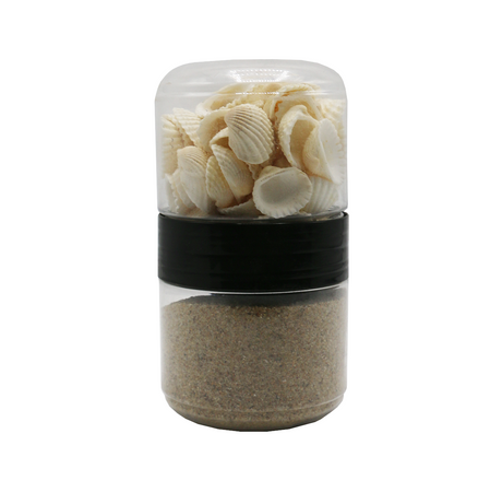 aquarium decor shell & sand jar china 1003